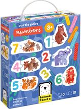 Lavinamoji dėlionė BANANAPANDA Puzzle Pairs Numbers