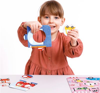 Lavinamoji dėlionė BANANAPANDA Match the Vehicles Puzzles 2+