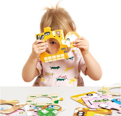 Lavinamoji dėlionė BANANAPANDA Match the Vehicles Puzzles 2+