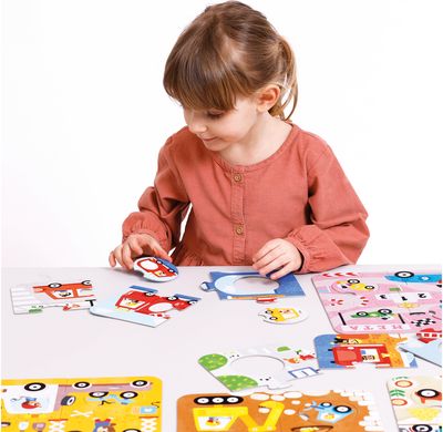 Lavinamoji dėlionė BANANAPANDA Match the Vehicles Puzzles 2+