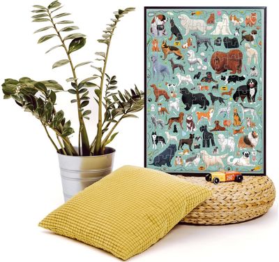 Dėlionė BANANAPANDA Puzzlove Dogs, 100 det.