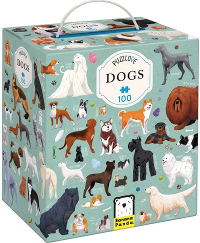Dėlionė BANANAPANDA Puzzlove Dogs, 100 det.