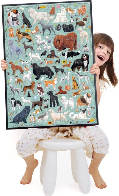 Dėlionė BANANAPANDA Puzzlove Dogs, 100 det.