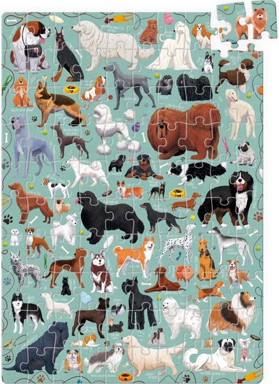 Dėlionė BANANAPANDA Puzzlove Dogs, 100 det.