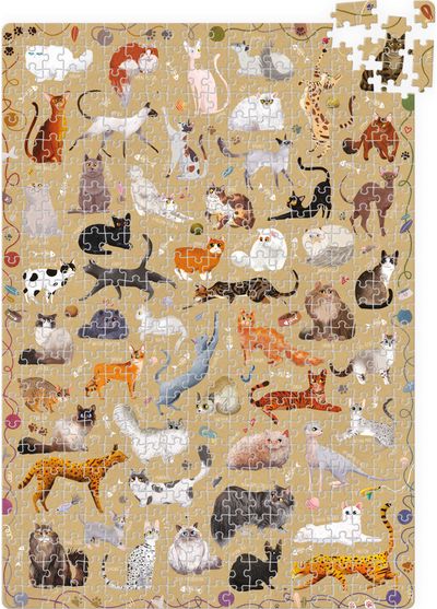 Dėlionė BANANAPANDA Puzzlove Cats, 500 det.