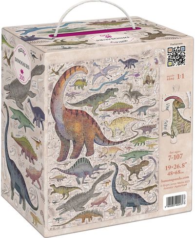 Dėlionė BANANAPANDA Puzzlove Dinosaurs, 200 det.