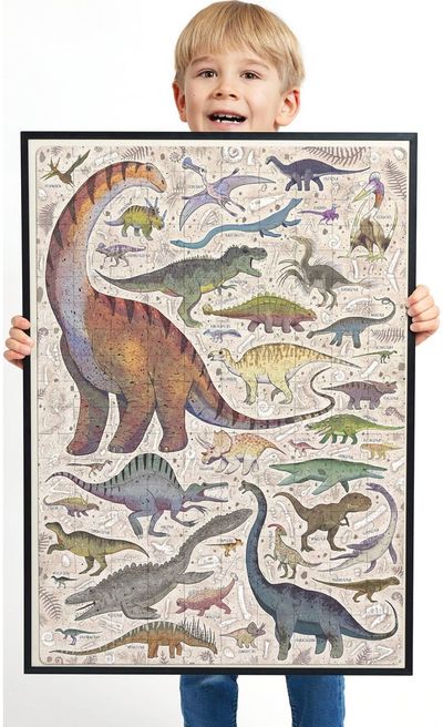 Dėlionė BANANAPANDA Puzzlove Dinosaurs, 200 det.