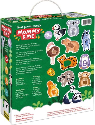 Lavinamoji dėlionė BANANAPANDA First Jumbo Puzzle Mommy & Me
