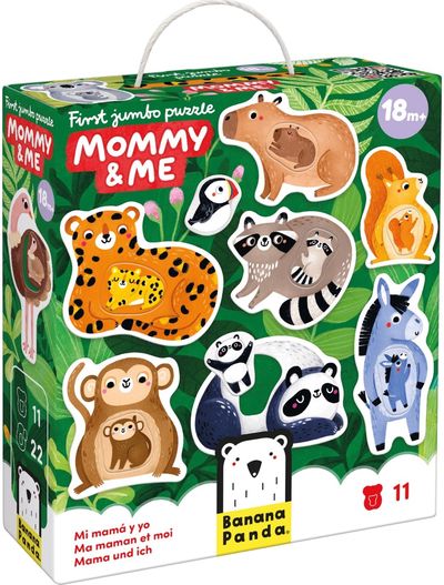 Lavinamoji dėlionė BANANAPANDA First Jumbo Puzzle Mommy & Me