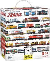 Lavinamoji dėlionė BANANAPANDA Mix and Match Trains 5+