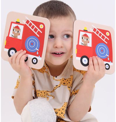 Atminties žaidimas BANANAPANDA Suuuper Size Memory Game Vehicles 2+