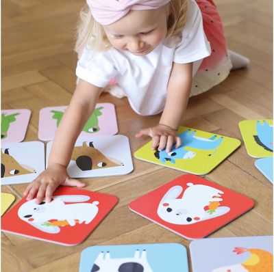 Atminties žaidimas BANANAPANDA Suuuper Size Memory Game Farm Animals 2+