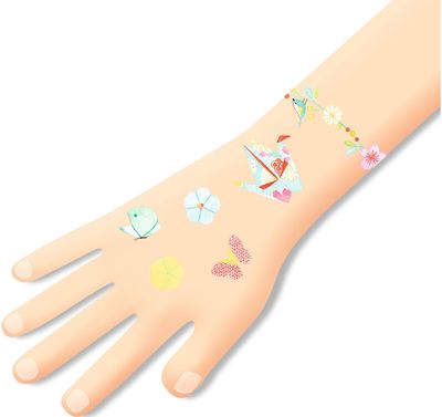 Laikinosios tatuiruotės DJECO Sakura (50+ tattoos)