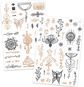 Laikinosios tatuiruotės DJECO Oriental breeze (50+ tattoos)
