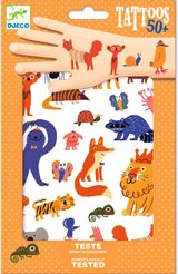 Laikinosios tatuiruotės DJECO Funny animals (50+ tattoos)