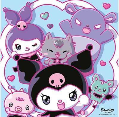 Dėlionė RAVENSBURGER Hello Kitty Kuromi On Tour, 3x49 det.