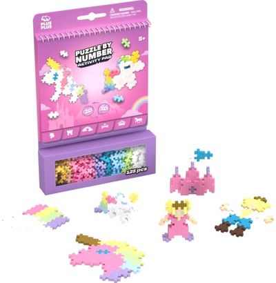 Konstruktorius su žaidimų knygele PLUS PLUS Vienaragis