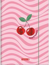 Aplankas kartoninis BRUNNEN Fruity Love, su guma, A3