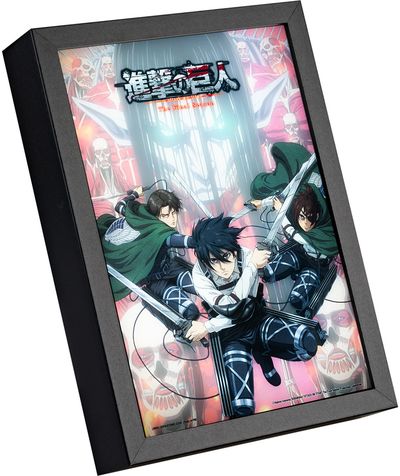 LED rėmintas paveikslas ATTACK ON TITAN, 28 x 20 x 5 cm
