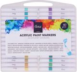 Akriliniai žymekliai ARTIST, 60 sp., dėžutėje su rankena