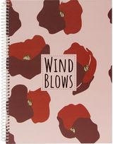 Sąsiuvinis B'LOG Flowers Wind, su spiral., A4, 90 g/m2, 80 l., langeliais