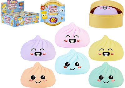 Antistresinis žaislas SQUISHY BAO Dumplings Pastel, 5,5 cm, įv. rūšių
