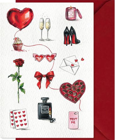 Atvirukas su voku VALENTINO DIENA, 16,5x12x0,1 cm