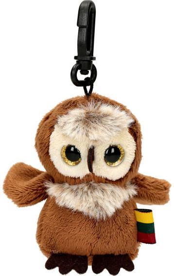 Pliušinis žaislas su pakabuku pelėda