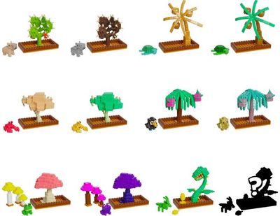 Paslaptingas statymo rinkinys Grow a Garden