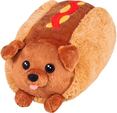 Pliušinis žaislas SQUISHABLE Mini Squishable Dachshund Hot Dog, 17 cm.
