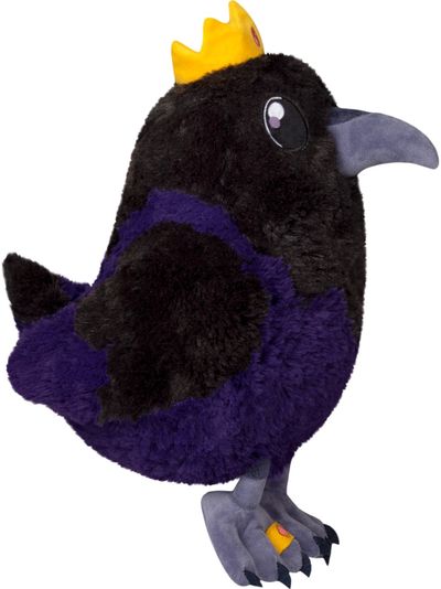 Pliušinis žaislas SQUISHABLE Mini Squishable King Raven, 24 cm.