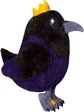 Pliušinis žaislas SQUISHABLE Mini Squishable King Raven, 24 cm.