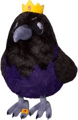 Pliušinis žaislas SQUISHABLE Mini Squishable King Raven, 24 cm.