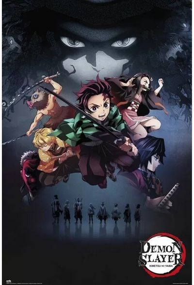 Plakatas Demon Slayer - Group, 61 × 91,5 cm