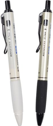 Gelinis rašiklis M&G Noiseless A-TEC, automatinis, 0,5 mm, rašo mėlynai, įv. spalvų