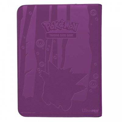 Kolekcinių kortelių albumas ULTRA PRO Elite Gengar, 9 kišenių, su užtrauktuku, PRO segtuvas, Pokémon