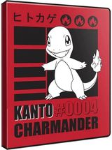 Kolekcinių kortelių albumas ULTRA PRO Charmander, 4 kišenių, Pokémon