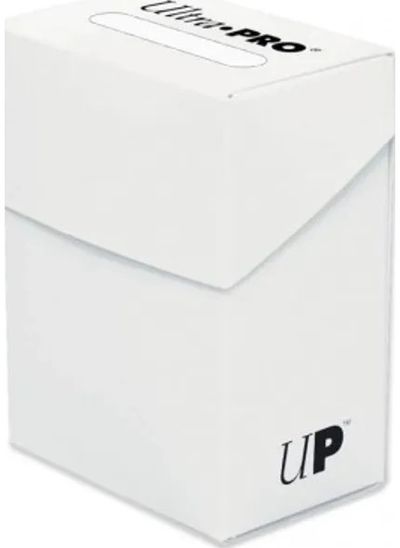 Kolekcinių kortelių dėžutė ULTRA PRO, vienspalvė, balta