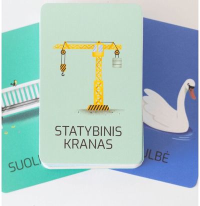 Žaidimo kortelių rinkinys POKALBIŲ GIDAS Kelionių kortelės vaikams