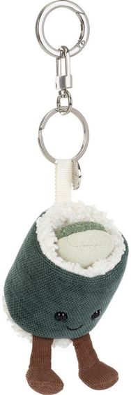 Pliušinis žaislas pakabukas agurkėlis JELLYCAT Amuseables Cucumber Hosomaki Bag Charm