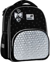 Forminė kuprinė KITE Black&Silver, M, 38 cm, juodos sp.