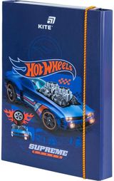 Dėklas sąsiuviniams KITE Hot Wheels, B5, su guma, 3 cm