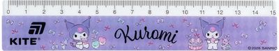 Liniuotė KITE Kuromi, plastikinė, 15 cm