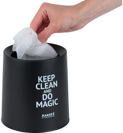 Stalo šiukšlių dėžutė AXENT Keep Clean, juodos sp.