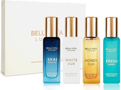 Kvepalų rinkinys Bellavita Unisex, 4vnt, 20 ml