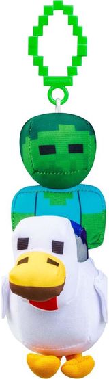 MINECRAFT Prisegamas pliušinis herojus, 13 cm