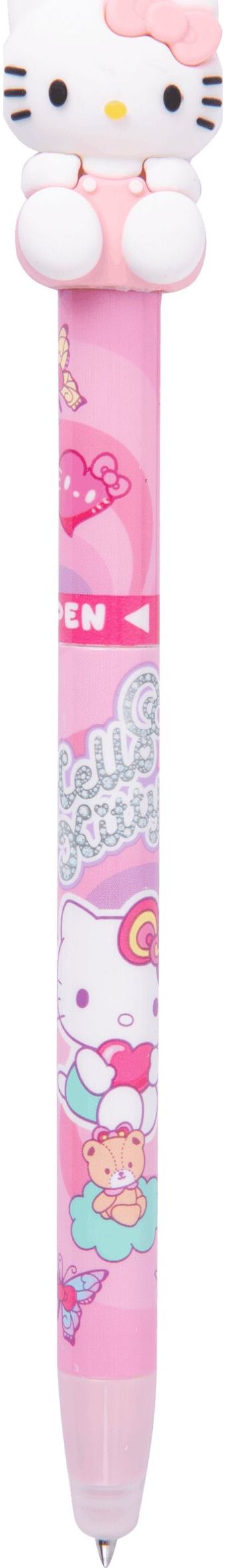 Ištrinamas rašiklis HELLO KITTY, 0,5 mm, rašo mėlynai, įv. rūšių