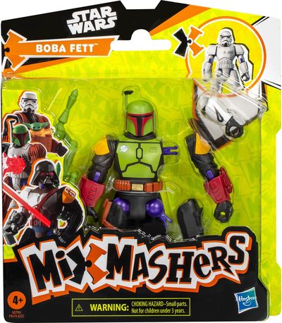 STAR WARS MIXMASHERS Herojaus figūrėlė Boba Fett, 12,7 cm