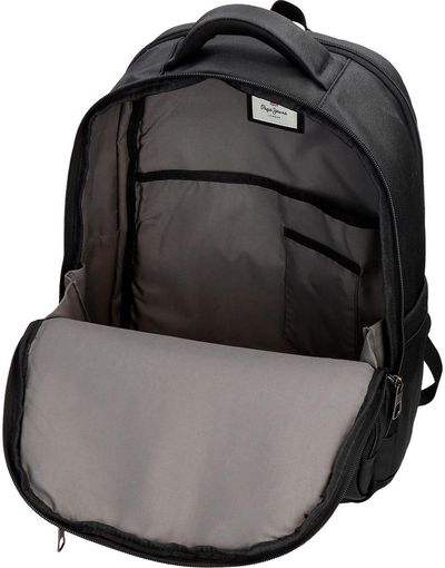 Kuprinė Pepe Jeans BERWICK, 42 cm, 2 skyrių, juodos sp.