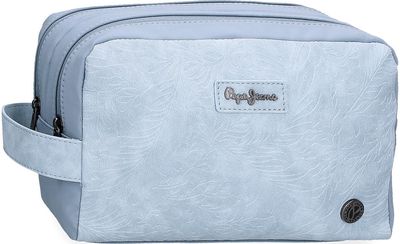 Kosmetinė Pepe Jeans JANA, žydros sp., 2 skyrių